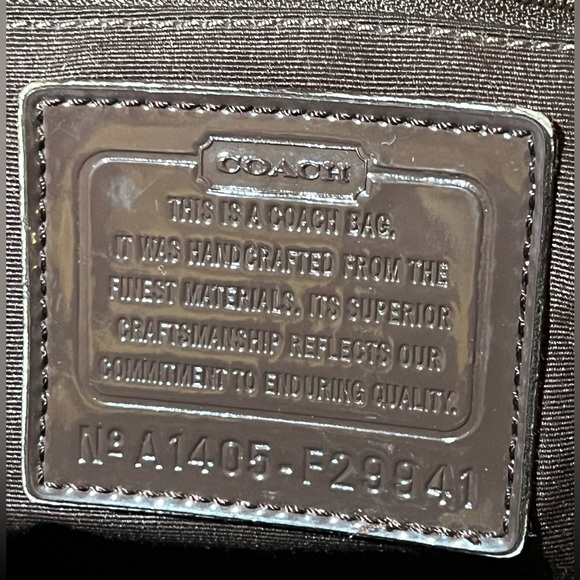 Signature Brown Coach Purse - Picture 14 of 14